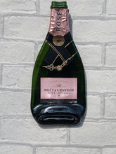 Load image into Gallery viewer, Moet rose champagne bottle clock