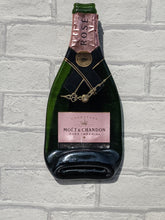 Load image into Gallery viewer, Moet rose champagne bottle clock