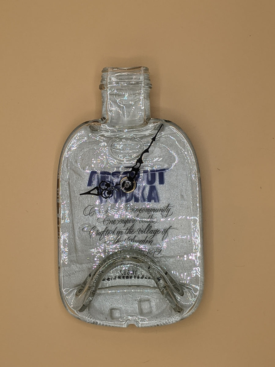 Absolute vodka bottle clock Rewind Glass
