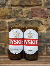 Load image into Gallery viewer, Tyskie beer bottle tumblers (pair)