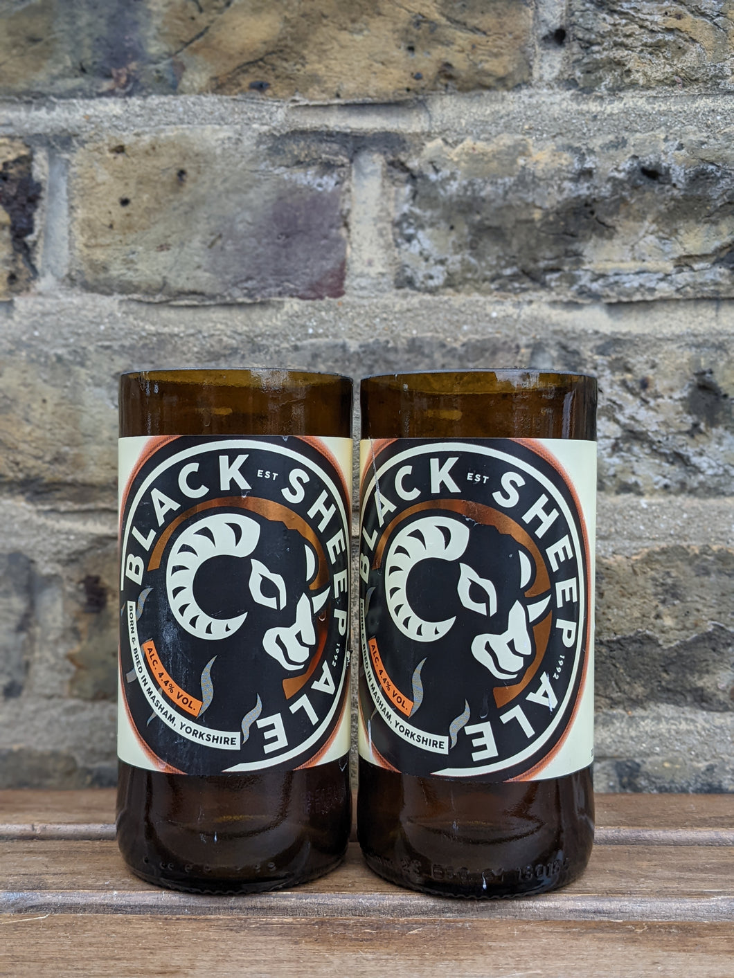 Black Sheep beer bottle glasses