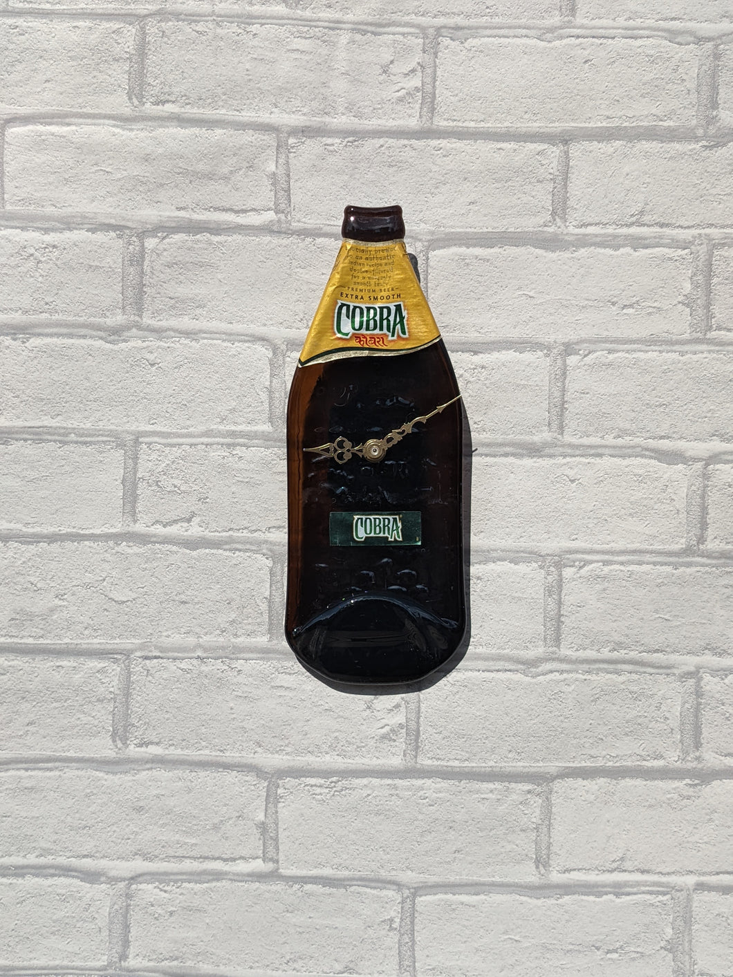Cobra beer bottle clock
