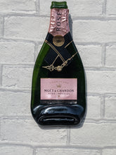 Load image into Gallery viewer, Moet rose champagne bottle clock
