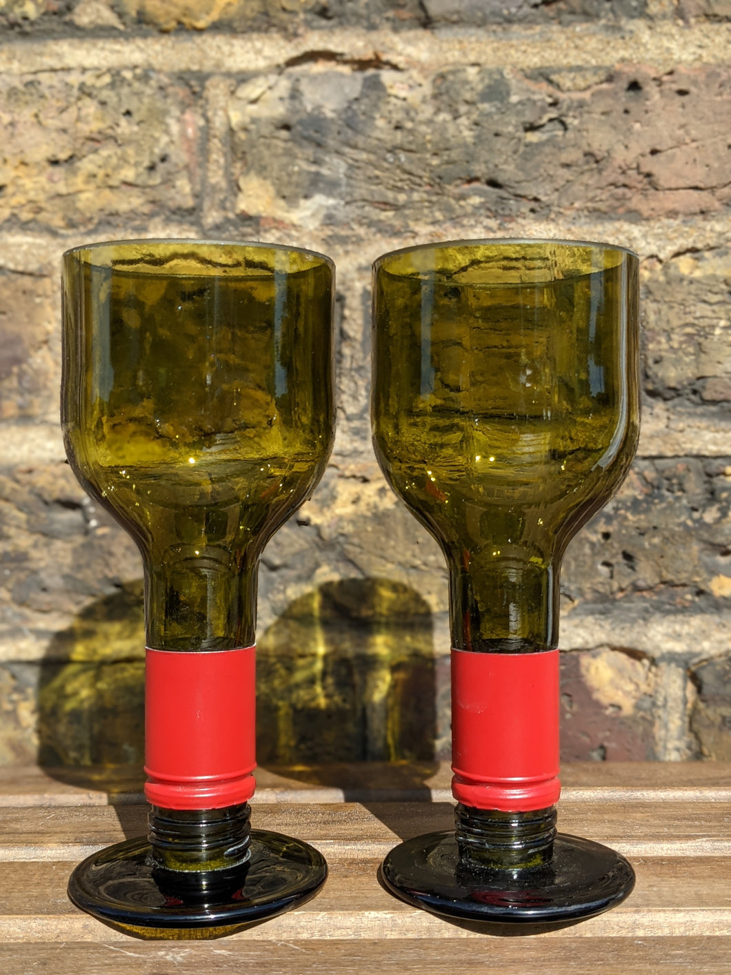 Wine bottle glasses