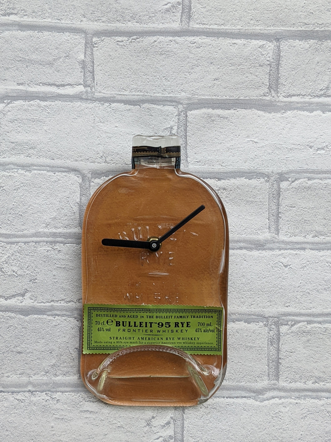 Bulleit bourbon bottle clock