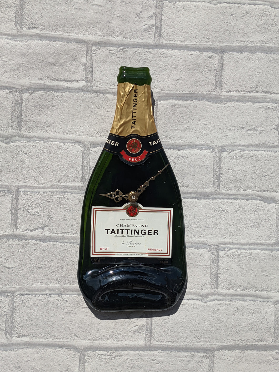 Taittinger Champagne bottle clock