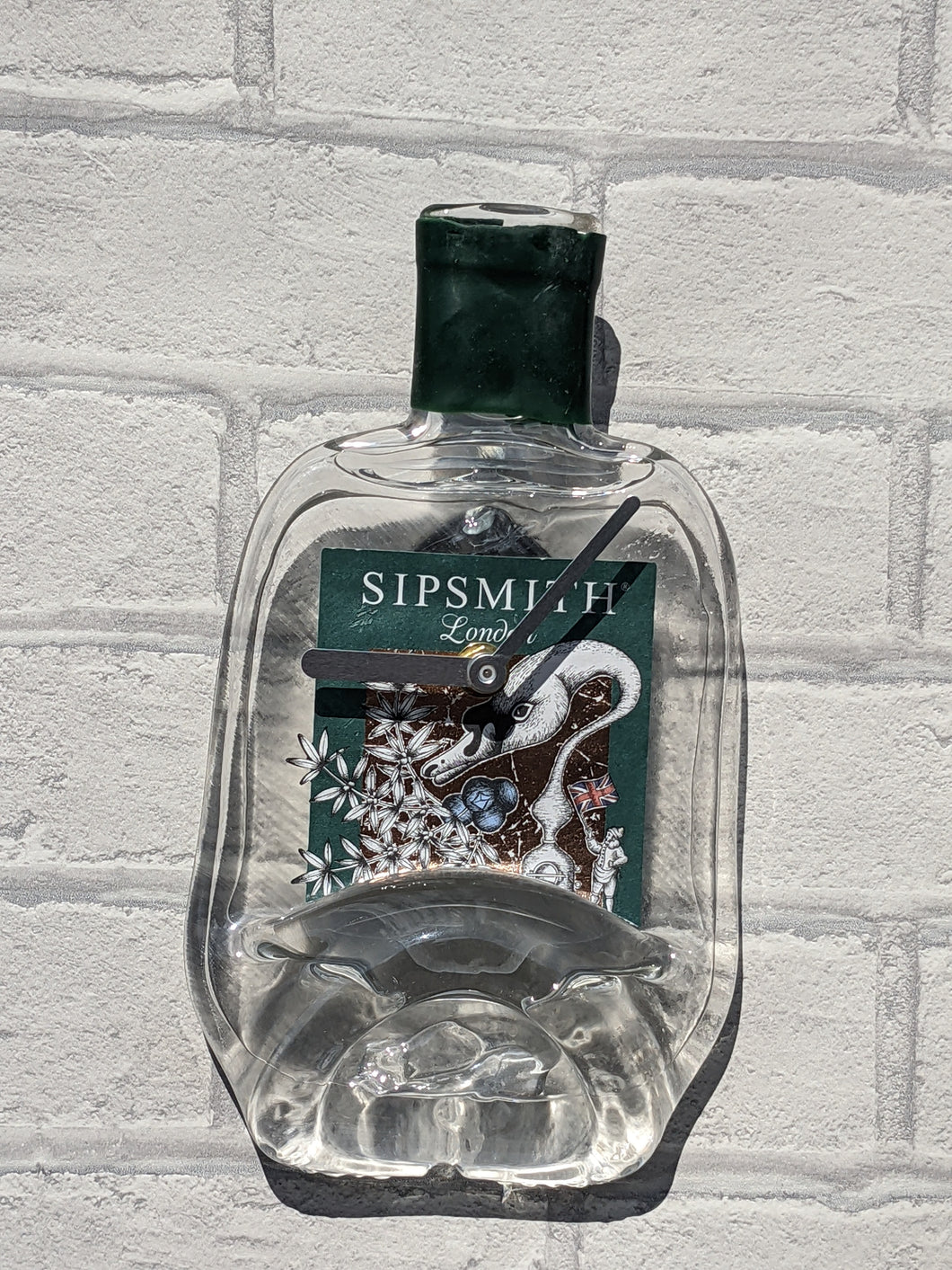 Sipsmith gin bottle clock