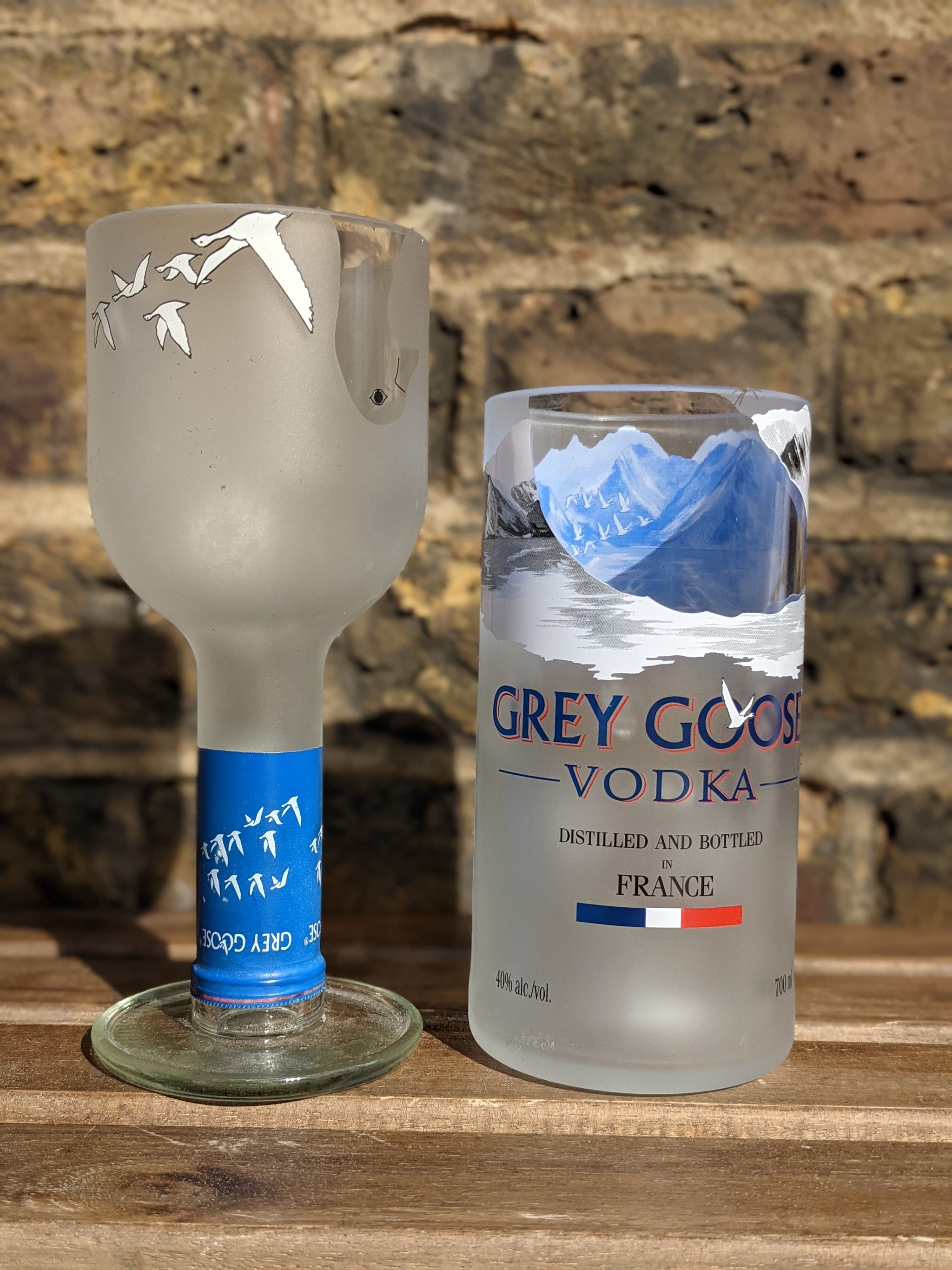 Grey Goose vodka glass set Rewind Glass