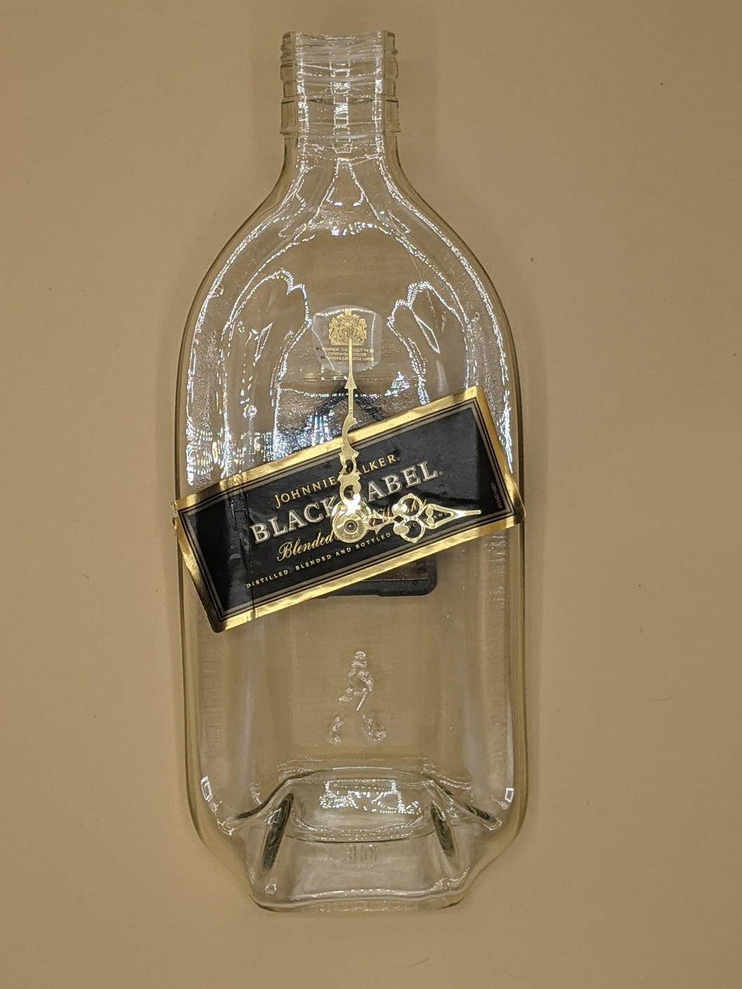 Johnny Walker Black Label whisky bottle clock