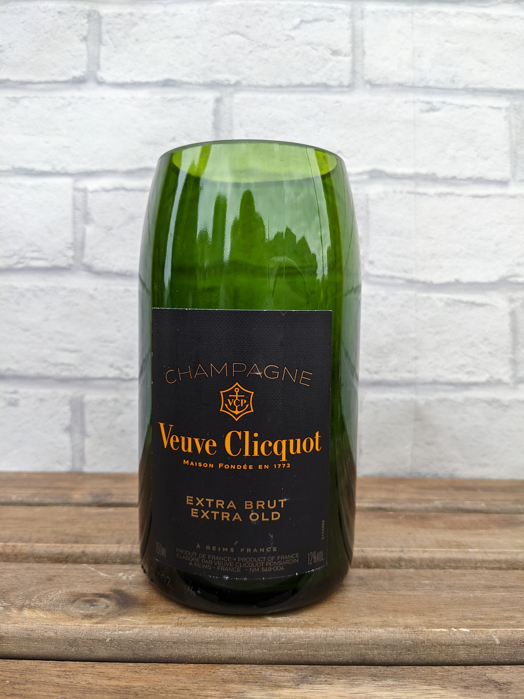 Veuve Clicquot champagne bottle vase