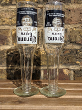 Load image into Gallery viewer, Corona beer bottle tall glasses  (pair)
